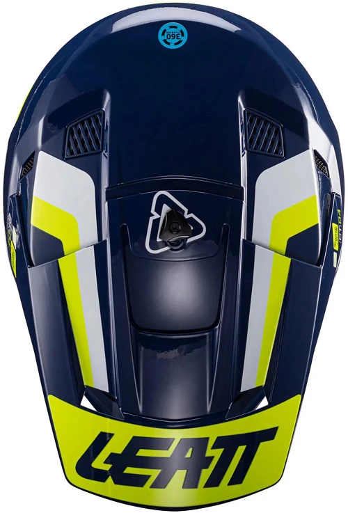 Leatt Kit Moto 3.5 V24 Blue шлем кроссовый + Velocity 4.5 мотоочки