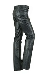 First L501 Кожаные брюки, женские, черный