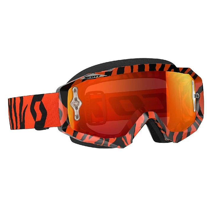 Scott Hustle MX Black/Fluo Orange/Orange Chrome Lens мотоочки
