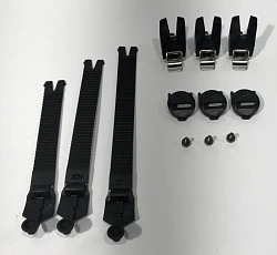 Fox Comp 2019 Strap Kit/Buckle/Pass стрепы к мотоботам с застежками, черный (3 шт.)