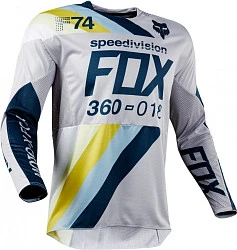 Fox Racing 360 Draftr 2018 джерси, серо-темно-синий