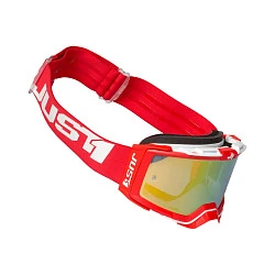 Just1 Nerve Absolute Red/White мотоочки, золотая линза