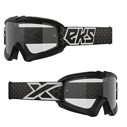 EKS Brand XGROM Youth Black/White / Clear Lens мотоочки подростковые