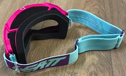 Leatt Velocity 4.5 Neon Pink / Clear мотоочки, двойная линза