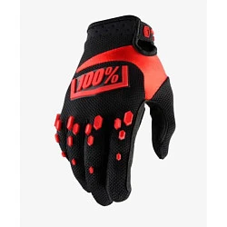 100% Airmatic мотоперчатки детские, черно-красный