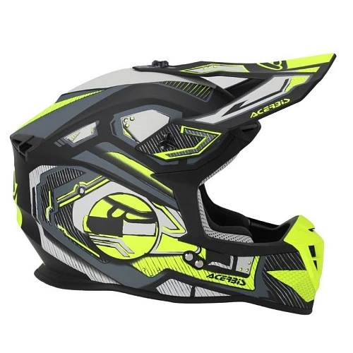 Acerbis Linear 22-06 Black/Fluo-Yellow шлем внедорожный, черно-желтый