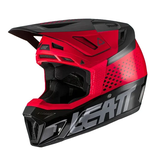 Leatt Kit Moto 8.5 V21 Red шлем кроссовый + Velocity 5.5 мотоочки