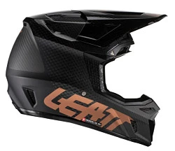 Leatt Kit Moto 9.5 Carbon V22 Black шлем кроссовый + Velocity 6.5 мотоочки