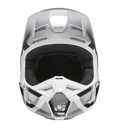 Fox Racing V1 Lux 2022 Black/White шлем кроссовый