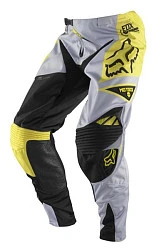 Fox Racing 360 Machina мотоштаны, черно-бело-желтый