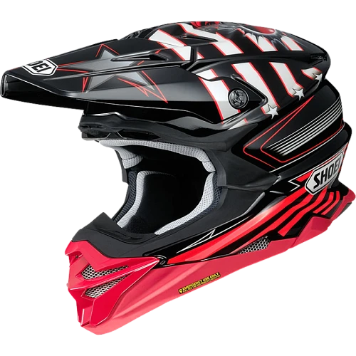 Shoei VFX-WR Grant 3 TC-1 шлем кроссовый, красно-бело-черный