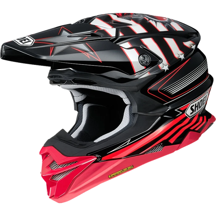 Shoei VFX-WR Grant 3 TC-1 шлем кроссовый, красно-бело-черный