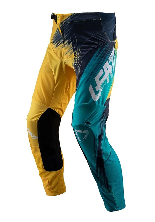Leatt GPX 4.5 2019 мотоштаны, желто-синий