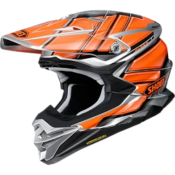 Shoei VFX-WR Glaive TC-8 шлем кроссовый, серо-оранжевый
