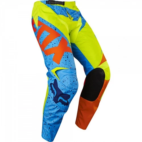 Fox Racing 180 Nirv мотоштаны, желто-синий