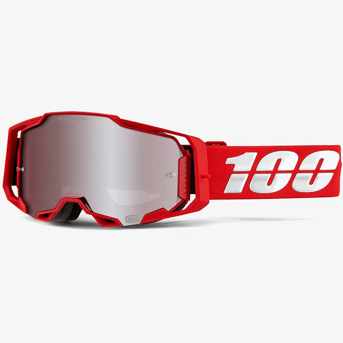 100% Armega Red / Hiper Silver Mirror Lens мотоочки