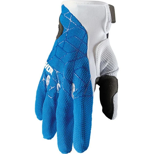 Thor Draft Blue/White мотоперчатки