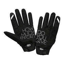 100% Brisker Youth Black мотоперчатки подростковые