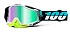 100% Racecraft ST Barth/Mirror Green Lens мотоочки, черно-голубой, зеркальная зеленая линза