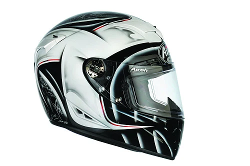 Airoh GP Fusion шлем интеграл, черно-белый