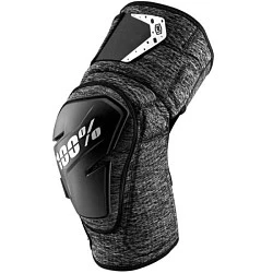 100% Fortis наколенники, серо-черный