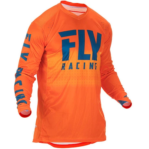 Fly Racing Lite Hydrogen 2019 джерси, оранжево-синий