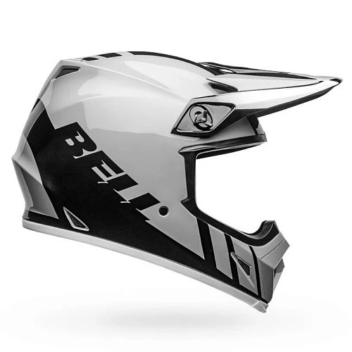 Bell MX-9 Mips Dash Gloss Gray /Black /White шлем кроссовый