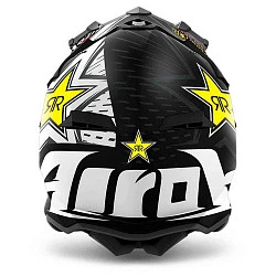 Airoh Terminator Open Rockstar шлем внедорожный, бело-черно-желтый