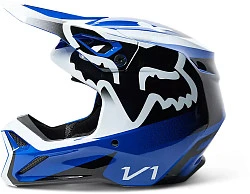 Fox Racing V1 Leed Blue шлем кроссовый