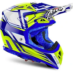 Airoh Aviator 2.2 Restyle Yellow шлем внедорожный, желто-бело-синий