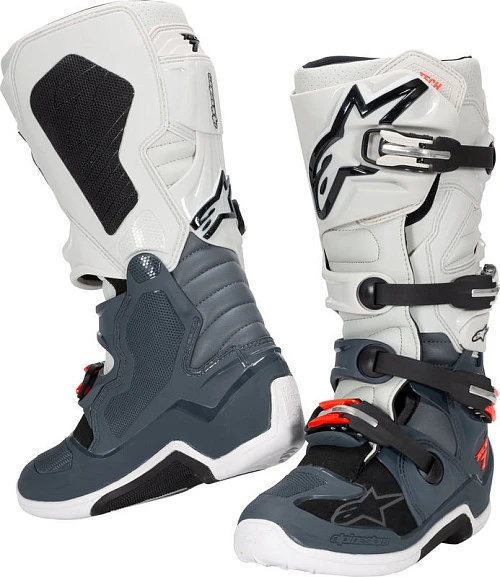 Alpinestars Tech 7 мотоботы кроссовые, бело-красно-черный