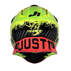 Just1 J38 Mask шлем кроссовый, желто-красно-черный