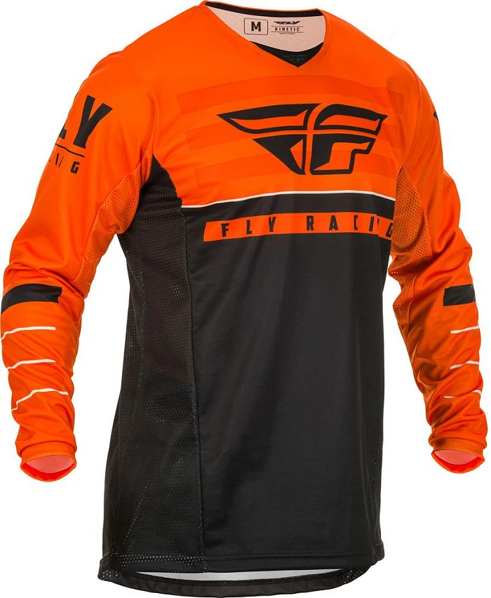 Fly Racing Kinetic K120 2020 джерси подростковая, оранжево-черный