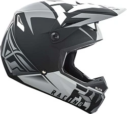 Fly Racing Elite Vigilant шлем кроссовый, черно-серый