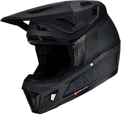 Leatt Kit Moto 7.5 V23 Stealth шлем кроссовый + Velocity 4.5 мотоочки