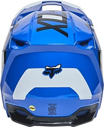 Fox Racing V1 Lux 2022 Blue шлем кроссовый