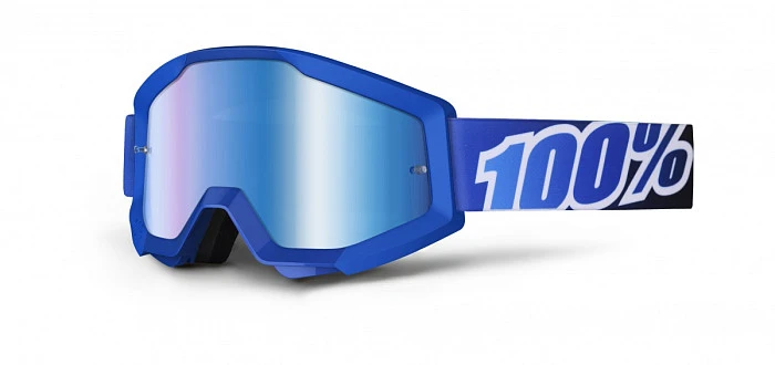 100% Strata Blue Lagoon Mirror Blue Lens мотоочки
