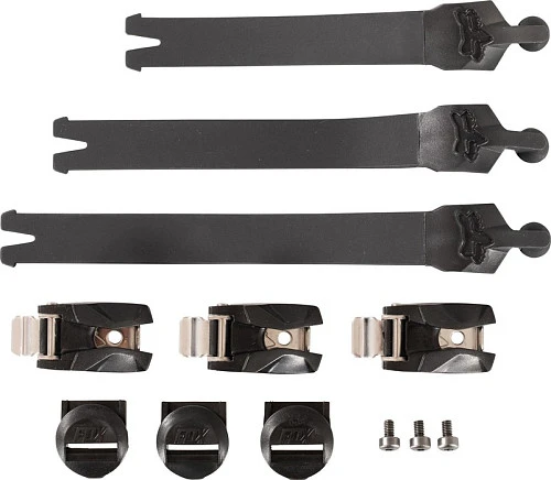 Fox Comp 2020 Strap Kit/Buckle/Pass стрепы к мотоботам с застежками, черный (3 шт.)