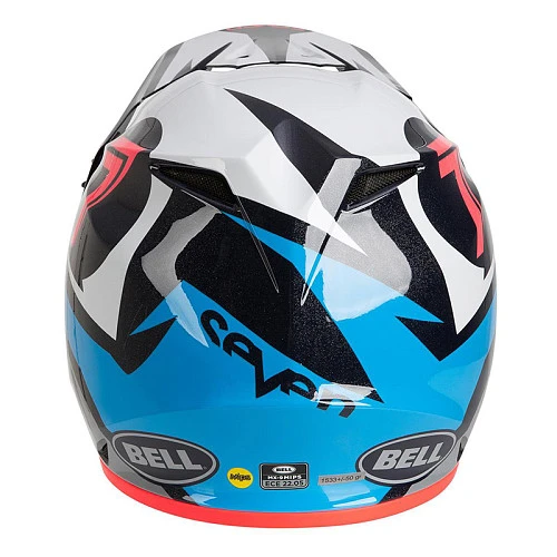 Bell MX-9 Mips Seven Ignite шлем кроссовый, сине-красно-черный