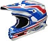 Shoei VFXW Salute TC-2 шлем кросс, сине-красно-белый