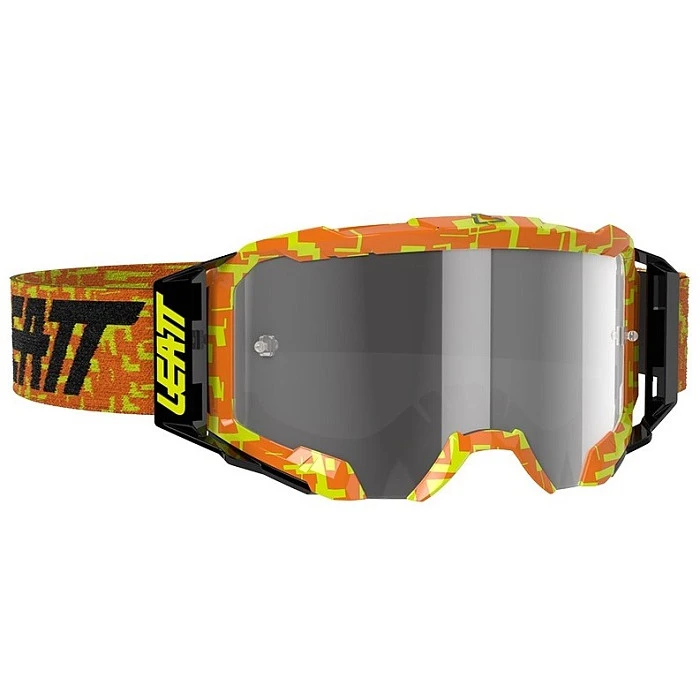 Leatt Velocity 5.5 Neon Orange / Light Grey 58% мотоочки, двойная линза
