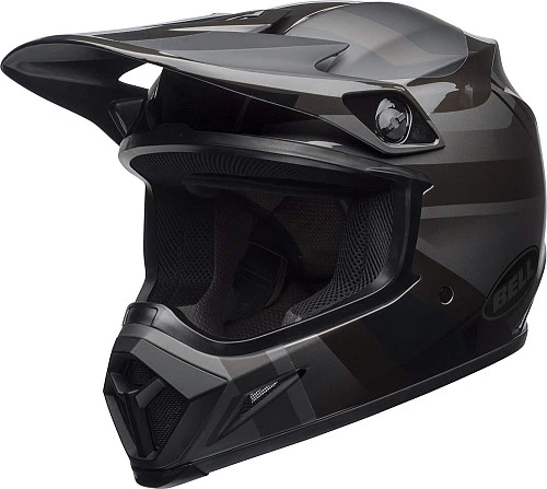 Bell MX-9 Mips Blkout Maradr шлем кроссовый, серо-черный