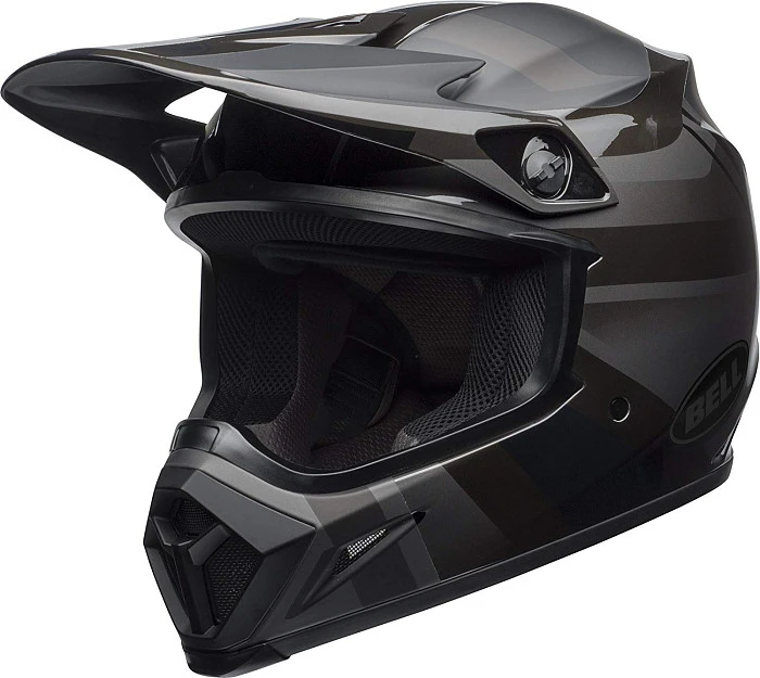 Bell MX-9 Mips Blkout Maradr шлем кроссовый, серо-черный