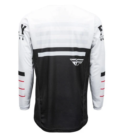 Fly Racing Kinetic K120 2020 джерси, черно-белый