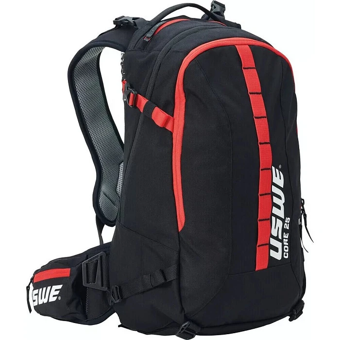 USWE Core 25L Off-Road Daypack, Black/Red рюкзак, черно-красный