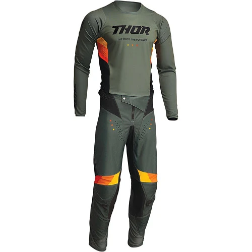 Thor Pulse React Army/Black мотоштаны