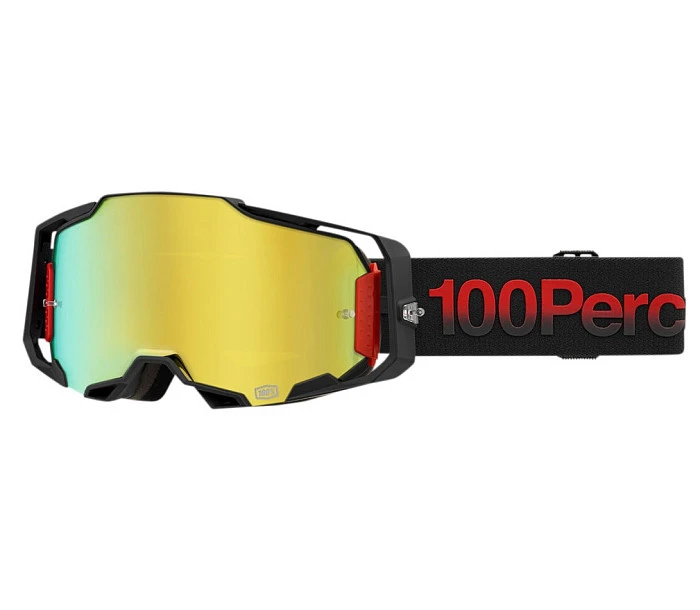 100% Armega Tzar / Mirror Gold Lens мотоочки