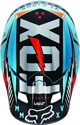 Козырек к шлему Fox V2 Vicious, голубой