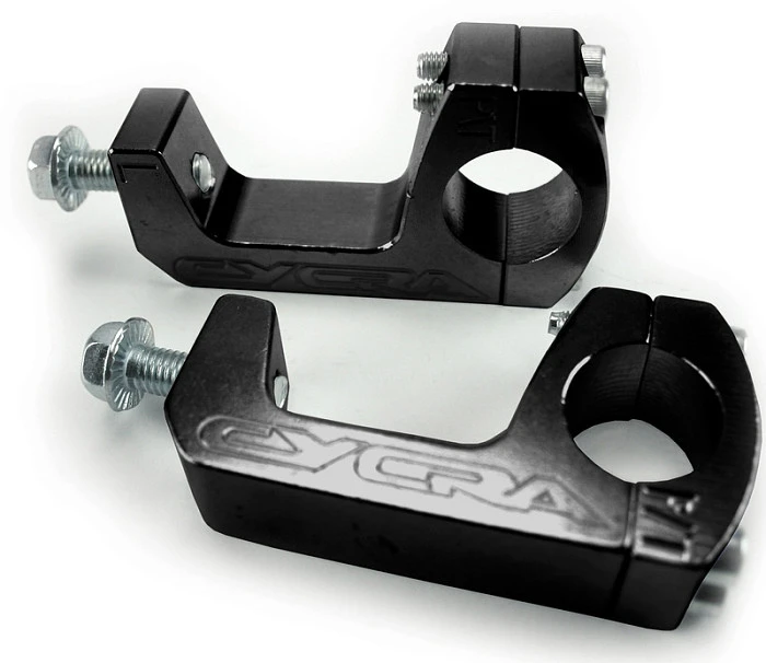 Cycra U-Clamp Twinwall кронштейны крепления к рулю (1-1/8) 28мм, черный