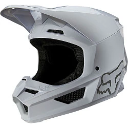 Fox Racing V1 Plaic 2022 White шлем кроссовый